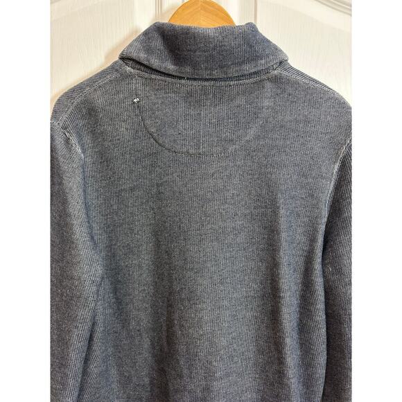 Joseph Abboud Men L Navy Pullover Sweater Preppy Workwear - Picture 7 of 11